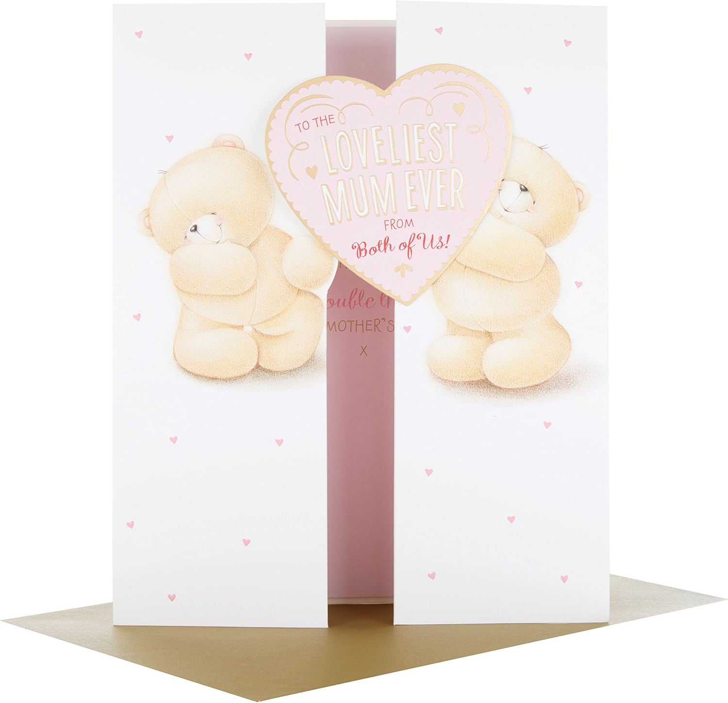 Hallmark Forever Friends Mother's Day Card "Loveliest Mum from Both" - Large