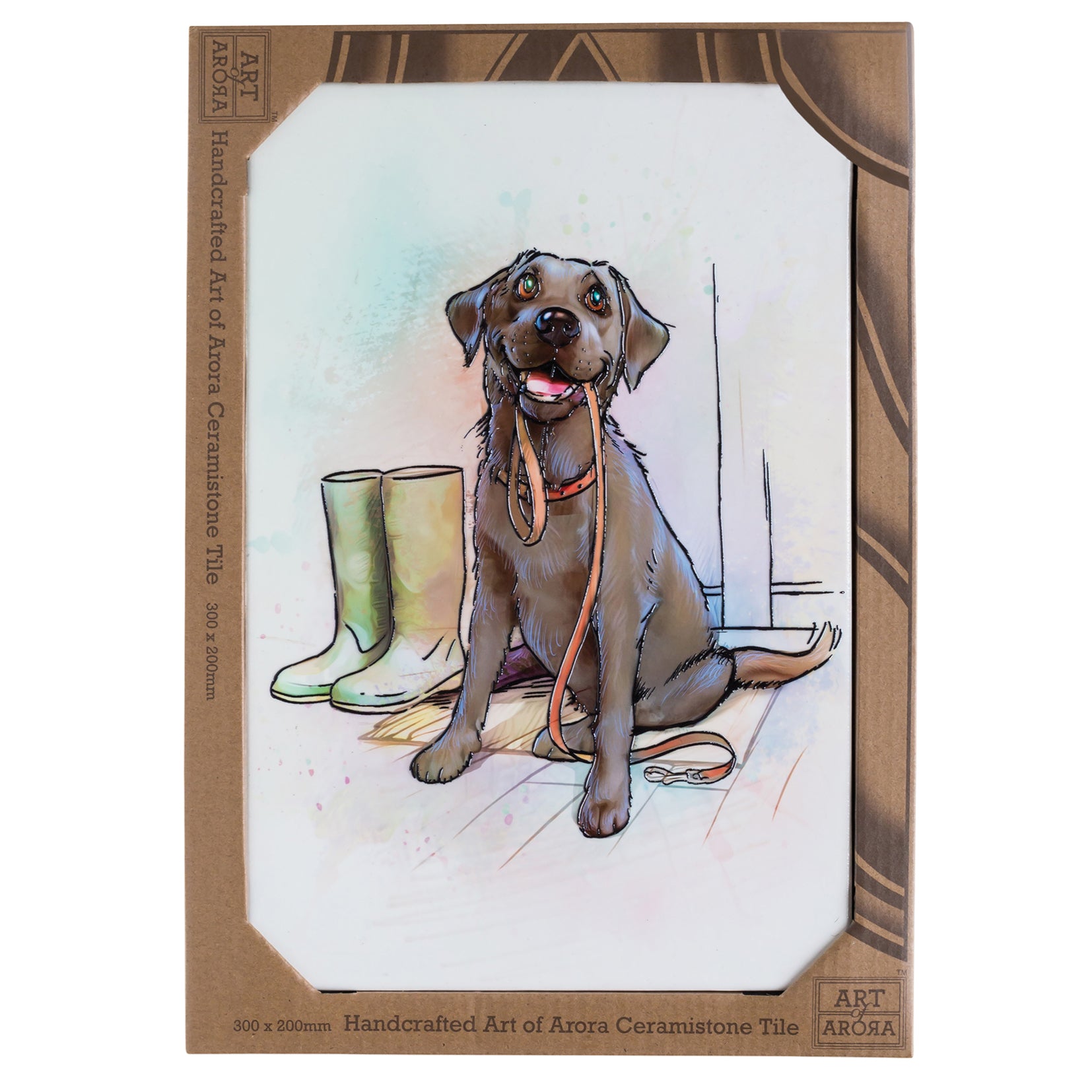 Art of Arora Black Labrador – Ceramistone Tile