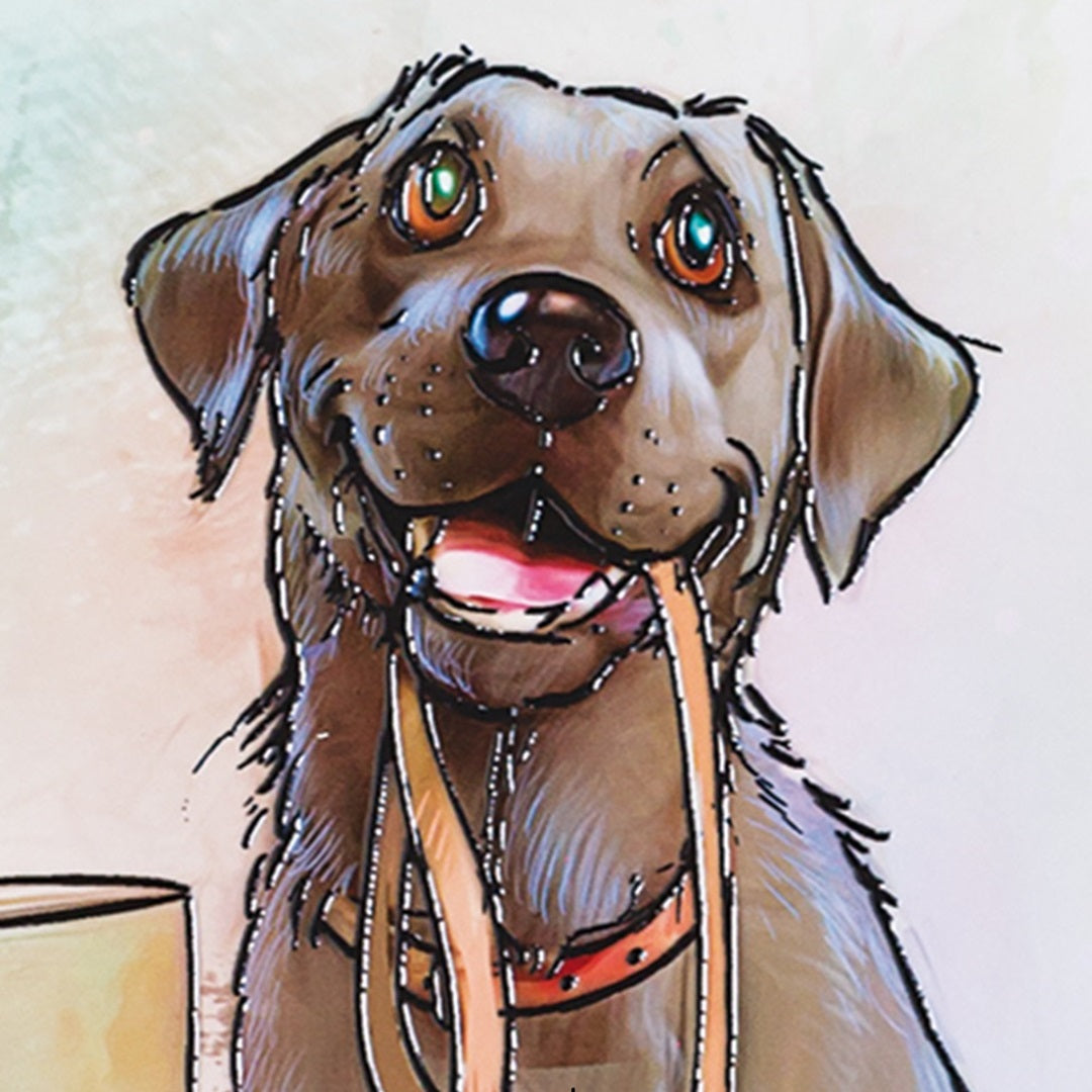 Art of Arora Black Labrador – Ceramistone Tile