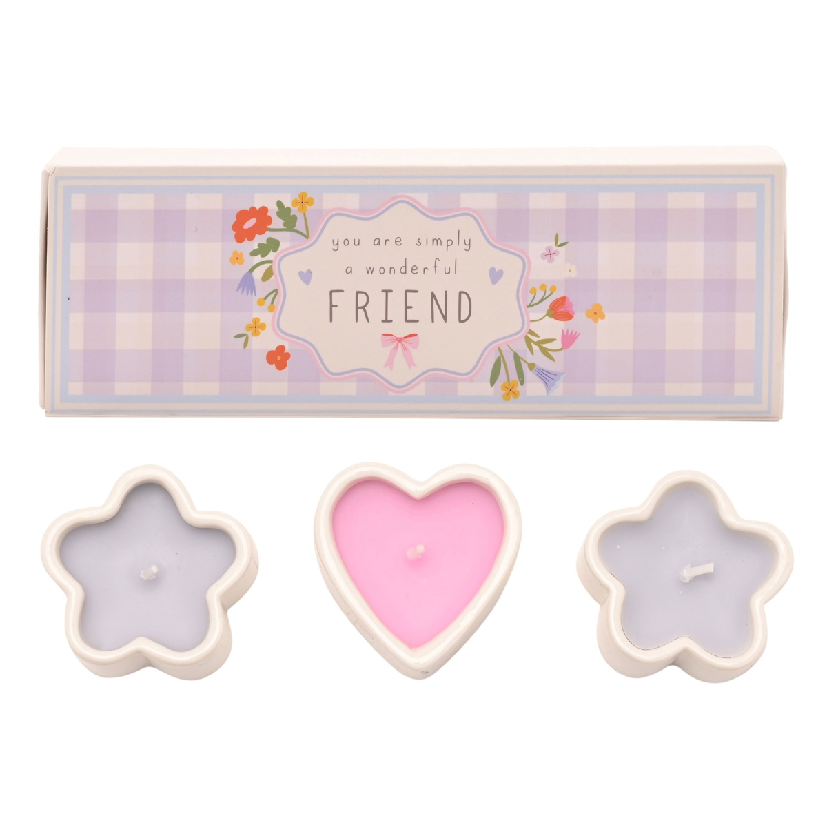Love Life Set Of 3 Mini Candles - Wonderful Friend