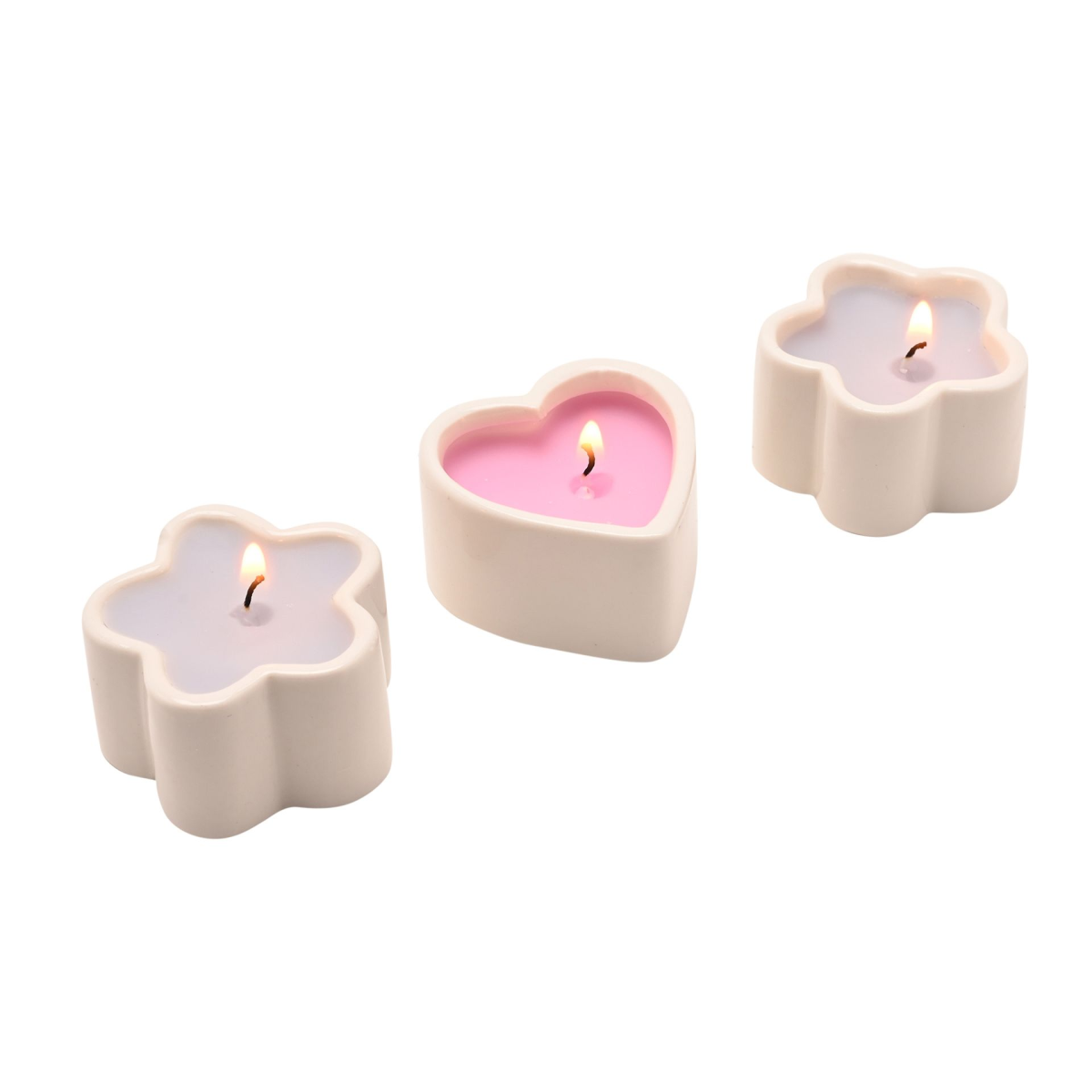 Love Life Set Of 3 Mini Candles - Home