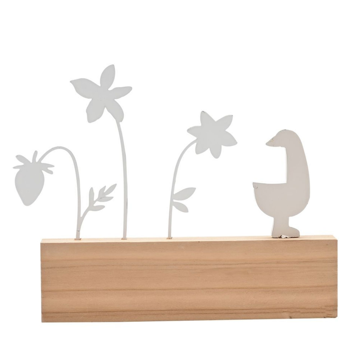 Love Life Metal Goose Plaque - Garden