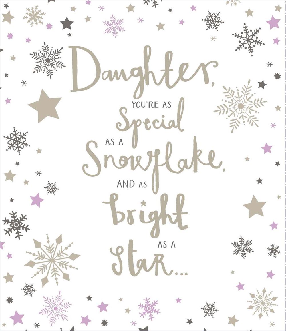 Daughter You're As Special Christmas Card