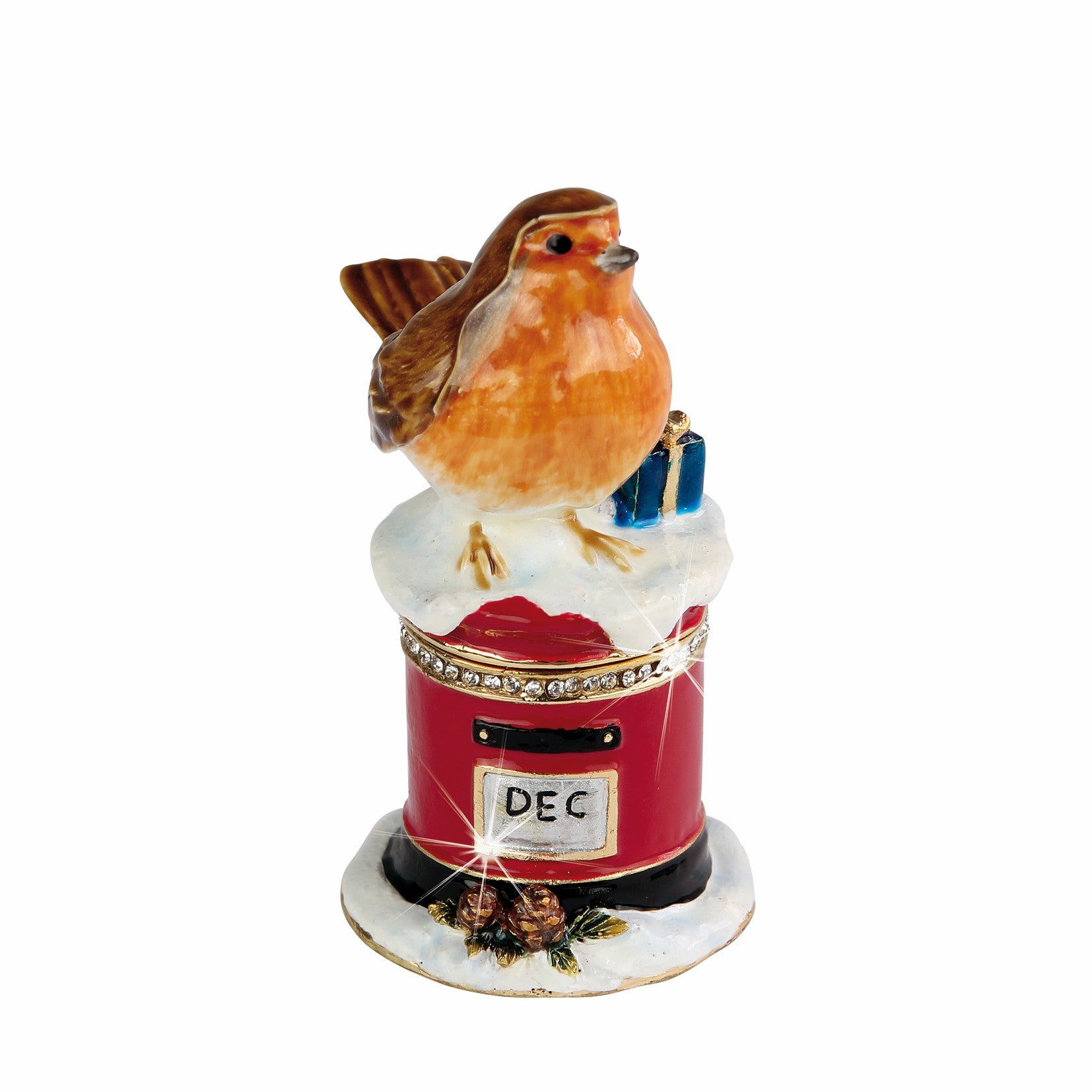 Craycombe Trinkets Christmas Robin and Post Box