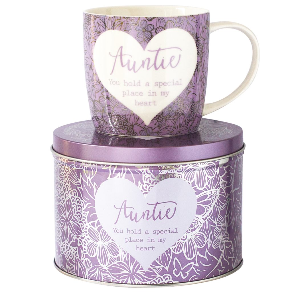 Said with Sentiment Mug in Tin Auntie