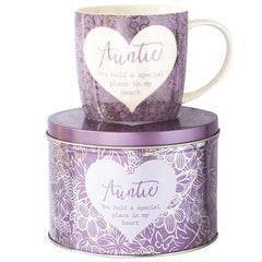 Said with Sentiment Mug in Tin Auntie