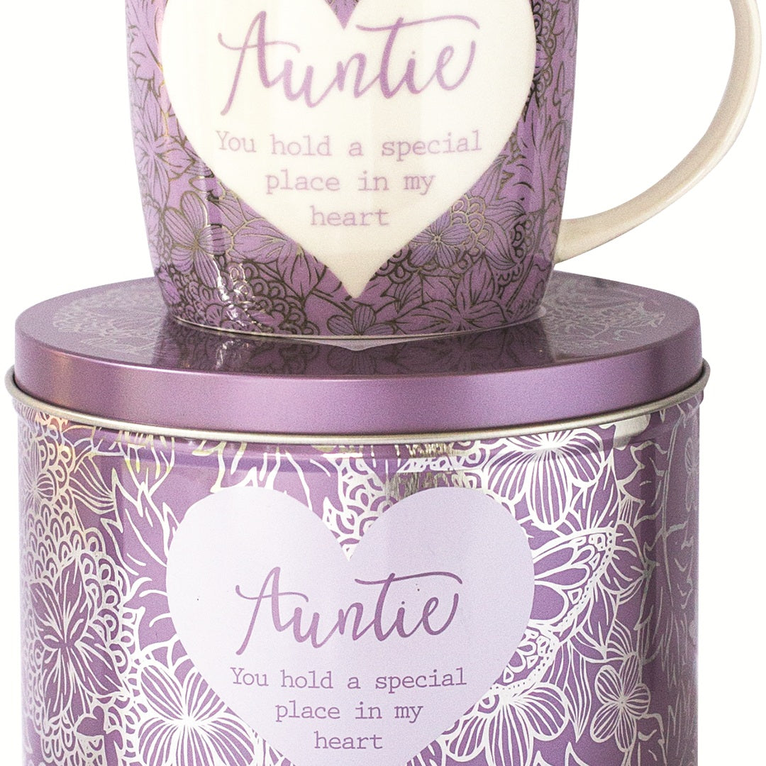 Said with Sentiment Mug in Tin Auntie