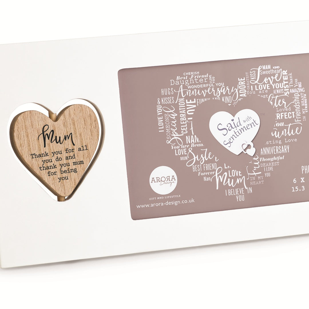 Said with Sentiment Photo Frame Mum