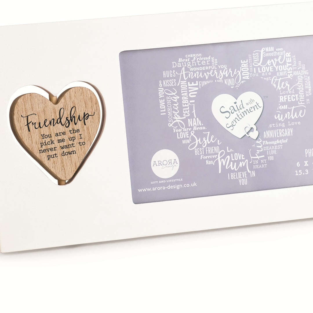 Said with Sentiment Photo Frame Friendship