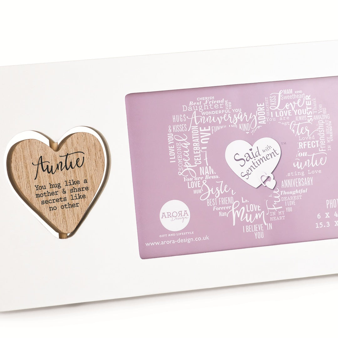 Said with Sentiment Photo Frame Auntie