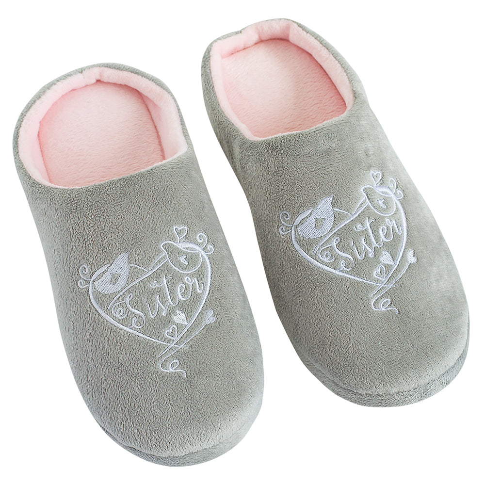 Said with Sentiment Slippers Sister large