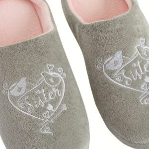 Said with Sentiment Slippers Sister large