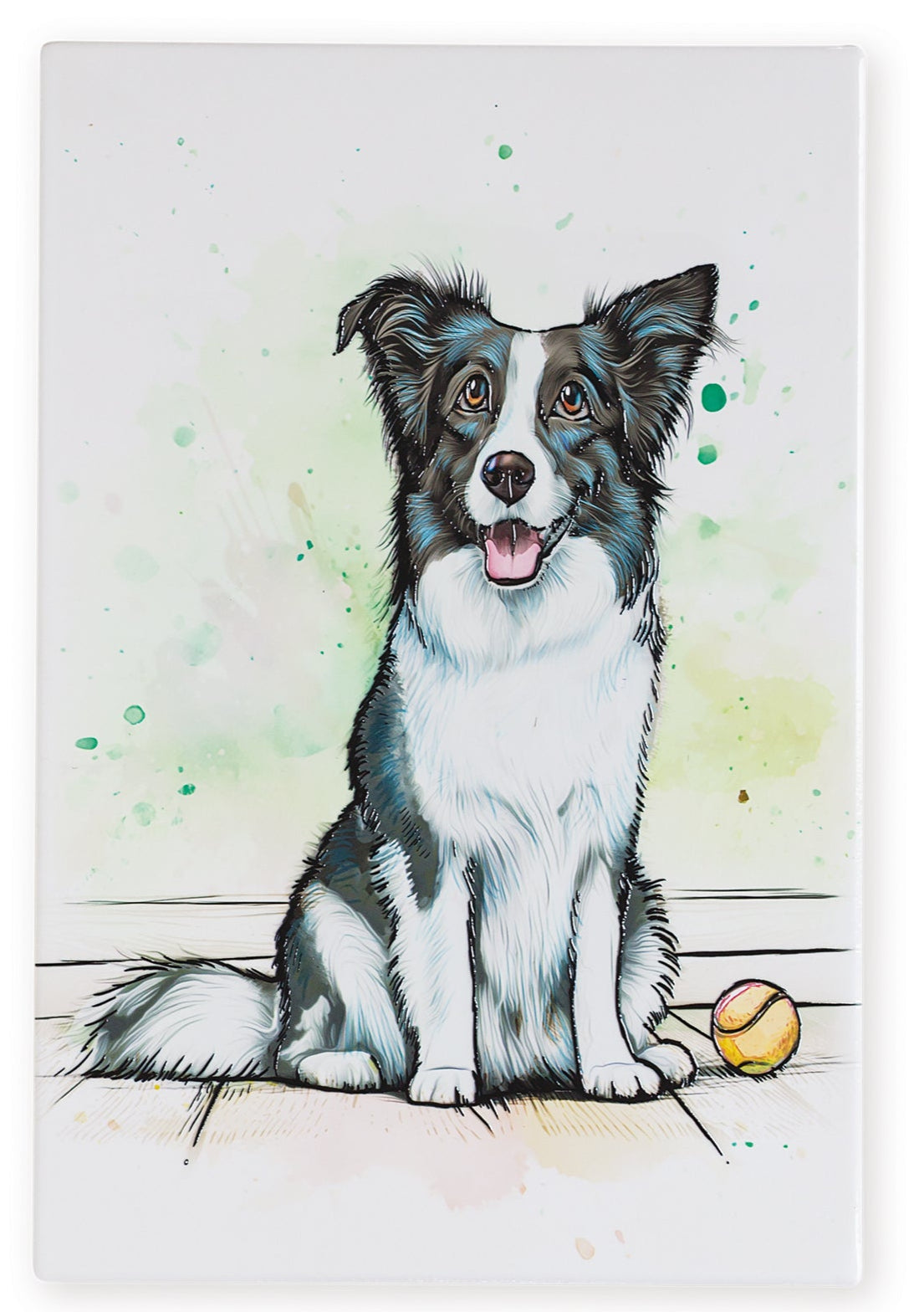 Art of Arora Border Collie – Ceramistone Tile