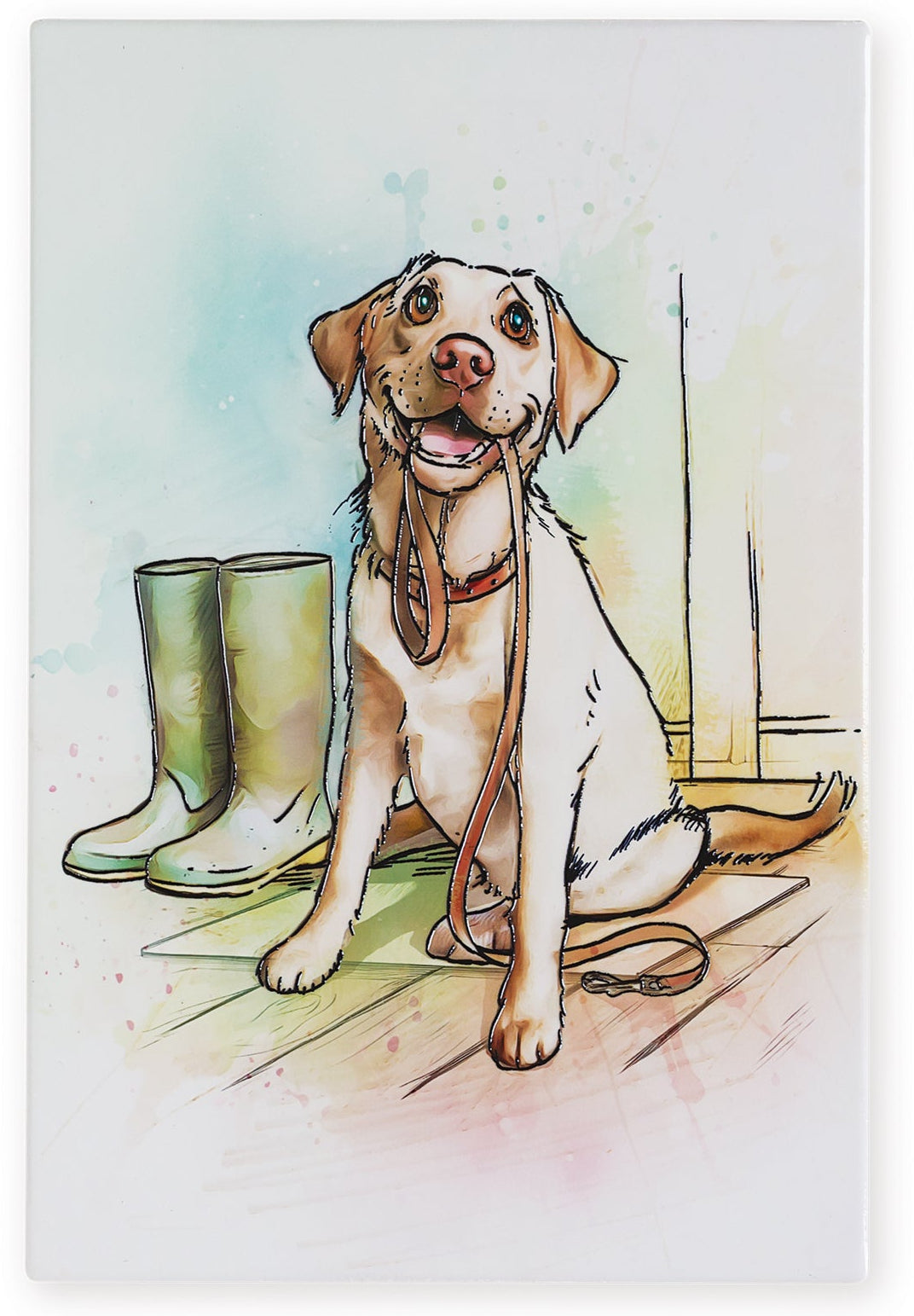Art of Arora Yellow Labrador – Ceramistone Tile