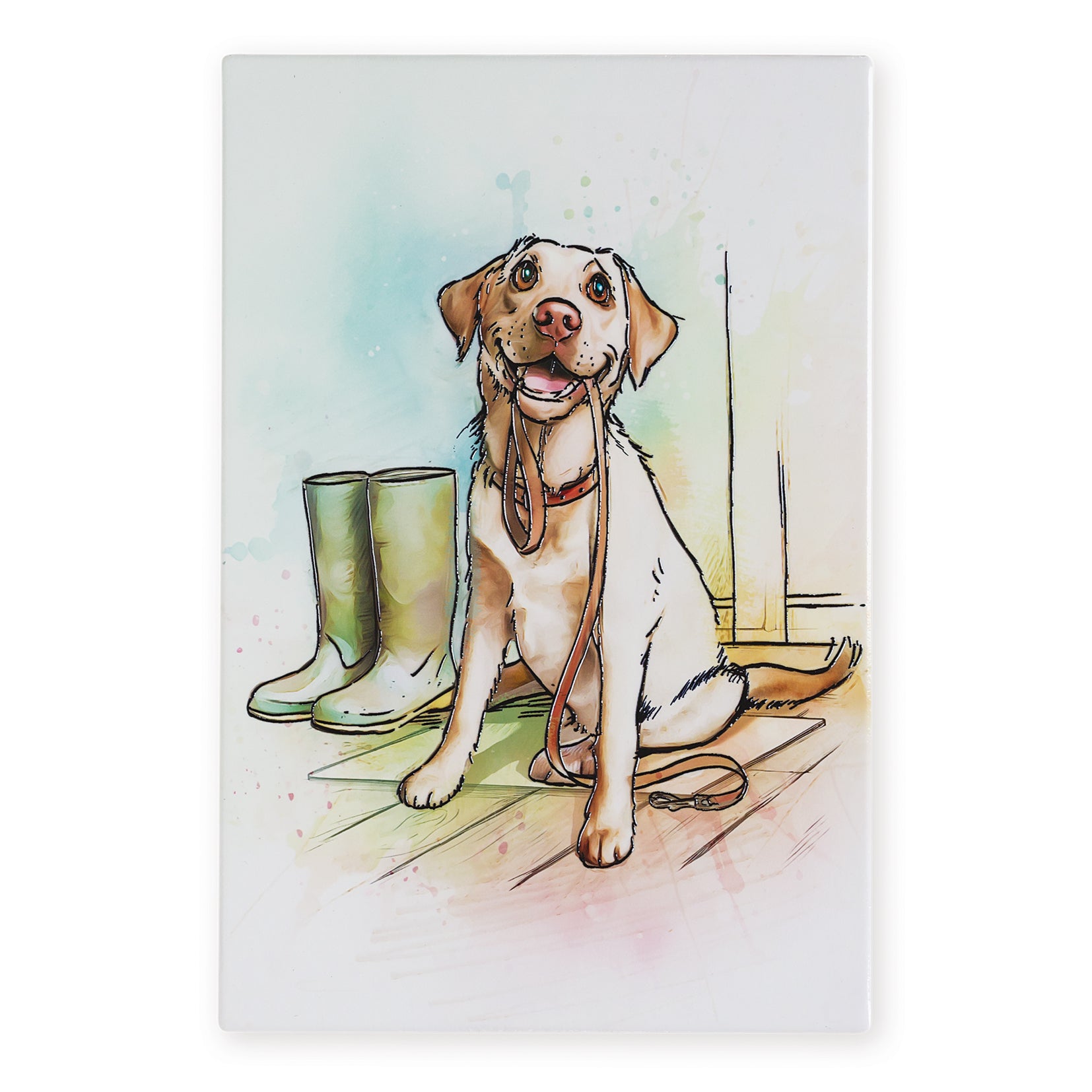 Art of Arora Yellow Labrador – Ceramistone Tile