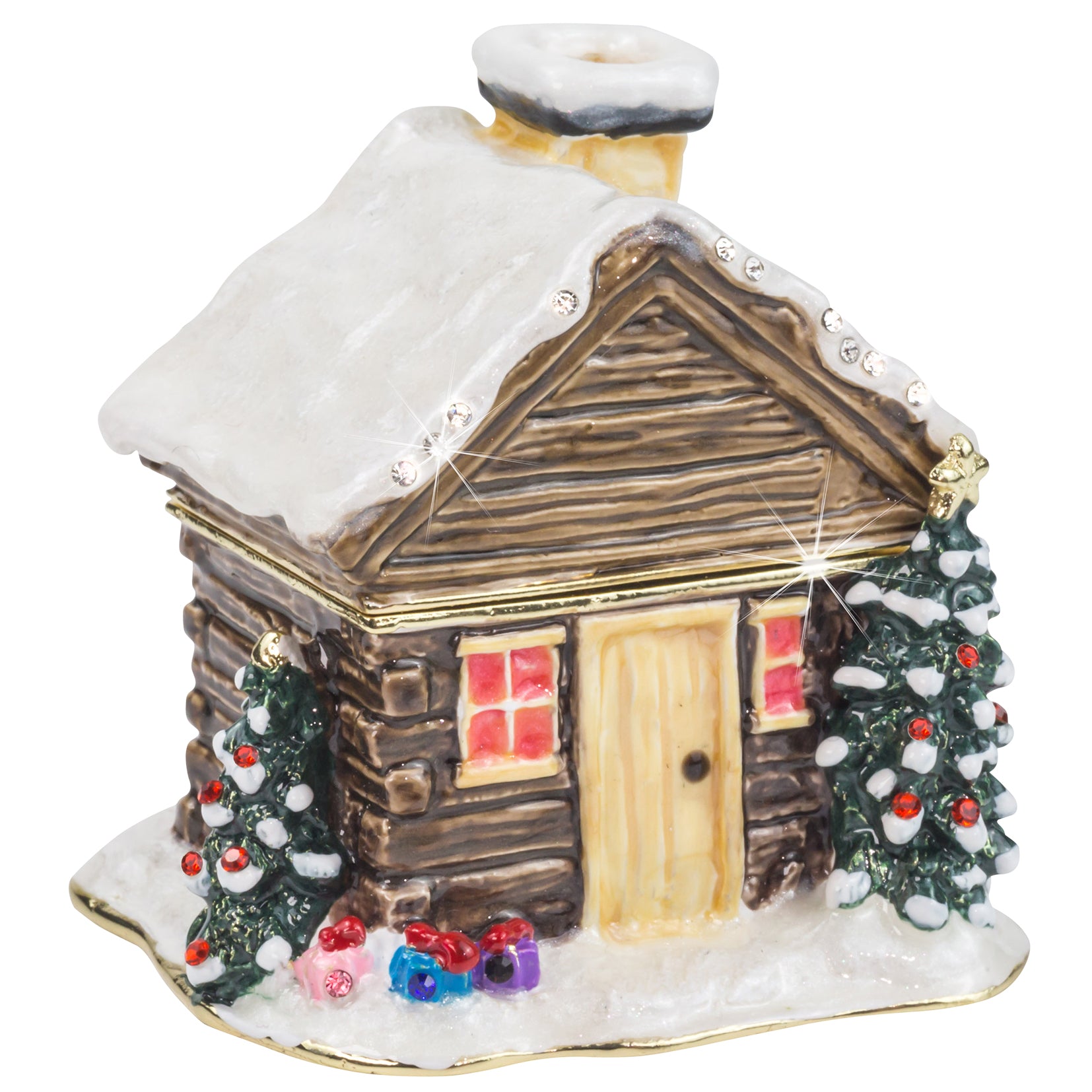 Craycombe Trinkets Christmas Log Cabin