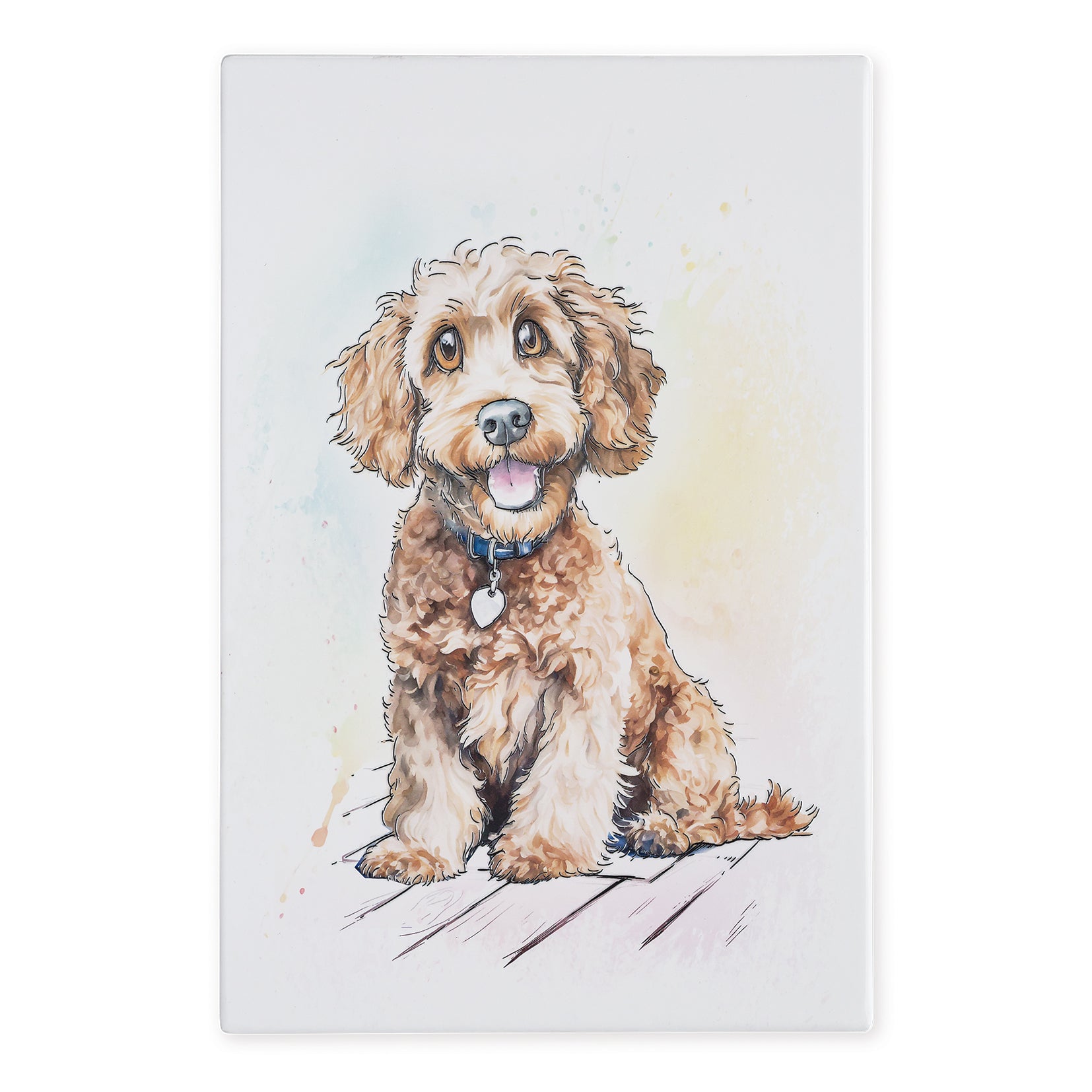 Art of Arora Poodle Cross – Ceramistone Tile