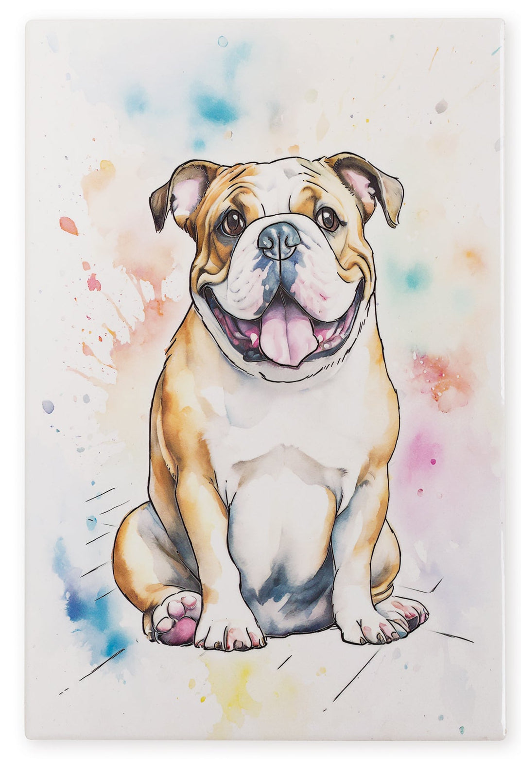Art of Arora Bulldog – Ceramistone Tile