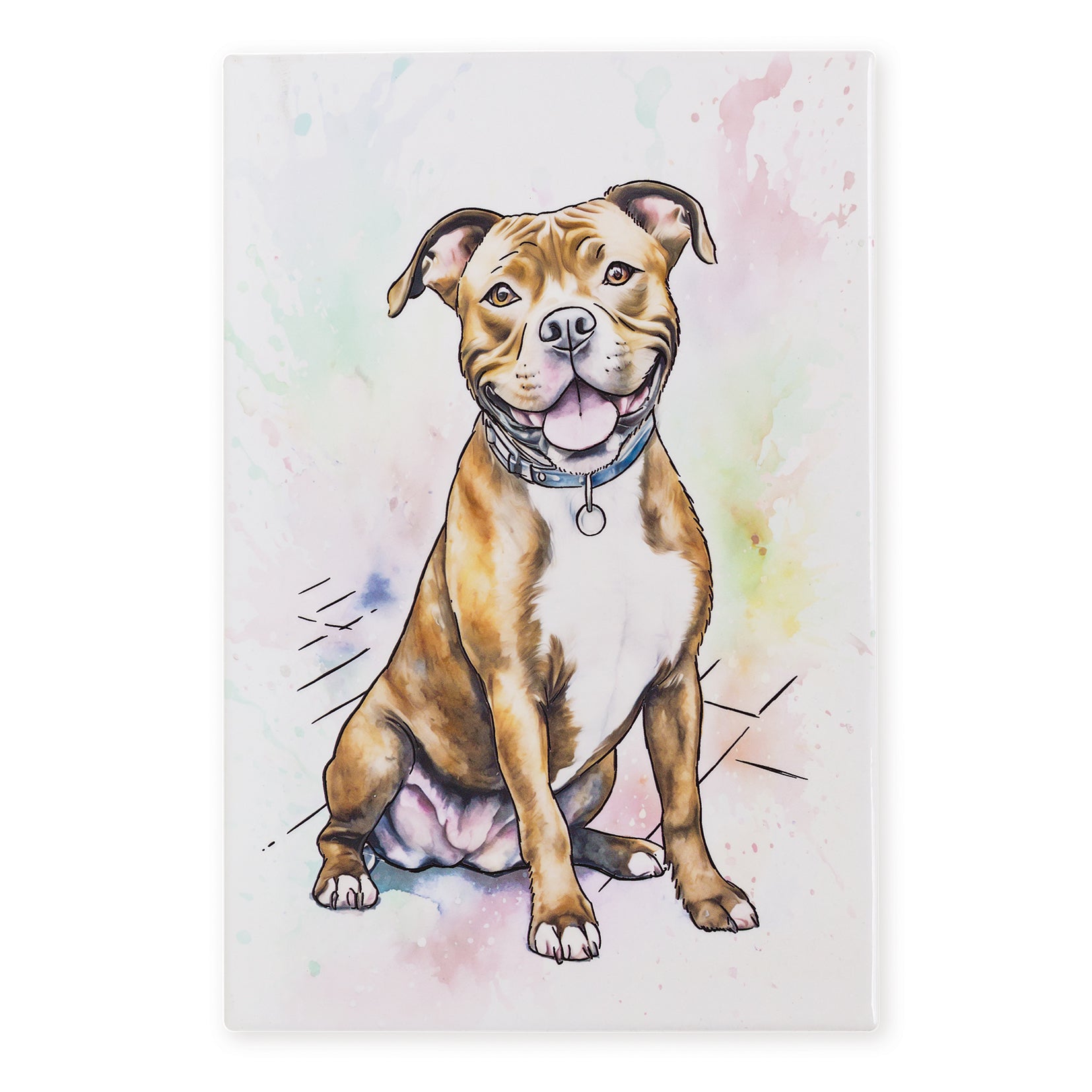 Art of Arora Staffordshire Bull Terrier – Ceramistone Tile