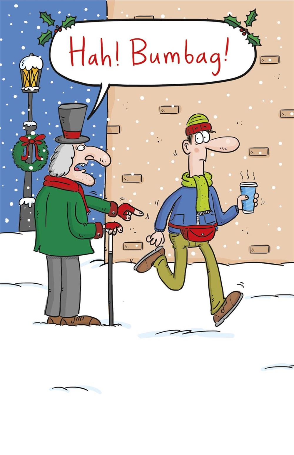 Hah! Bumbag! Xmas General Humour Christmas Card