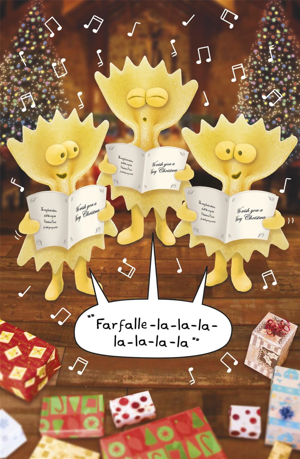 Farfall - la-la-la - General Humour Christmas Card
