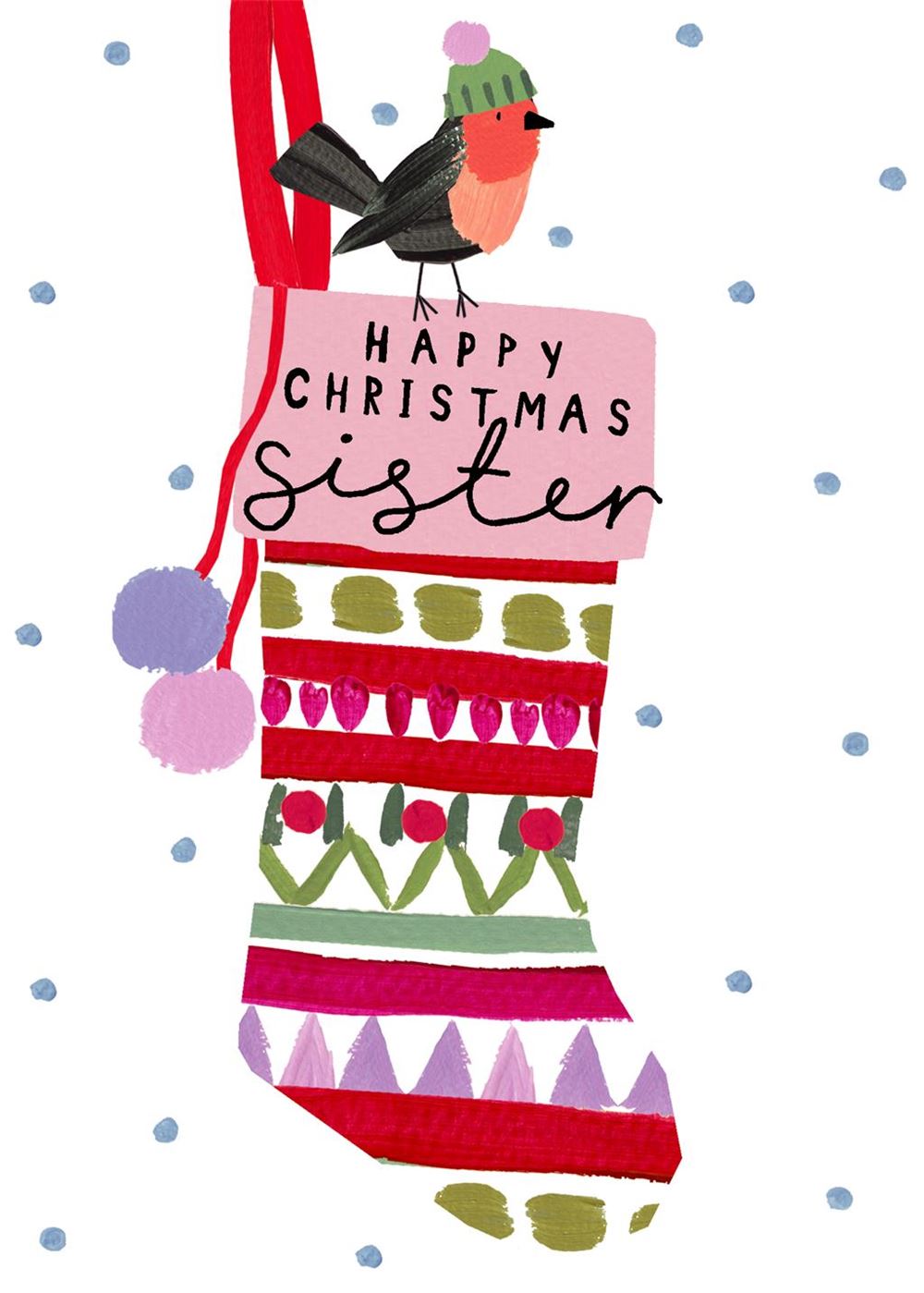 Happy Christmas Sister Card