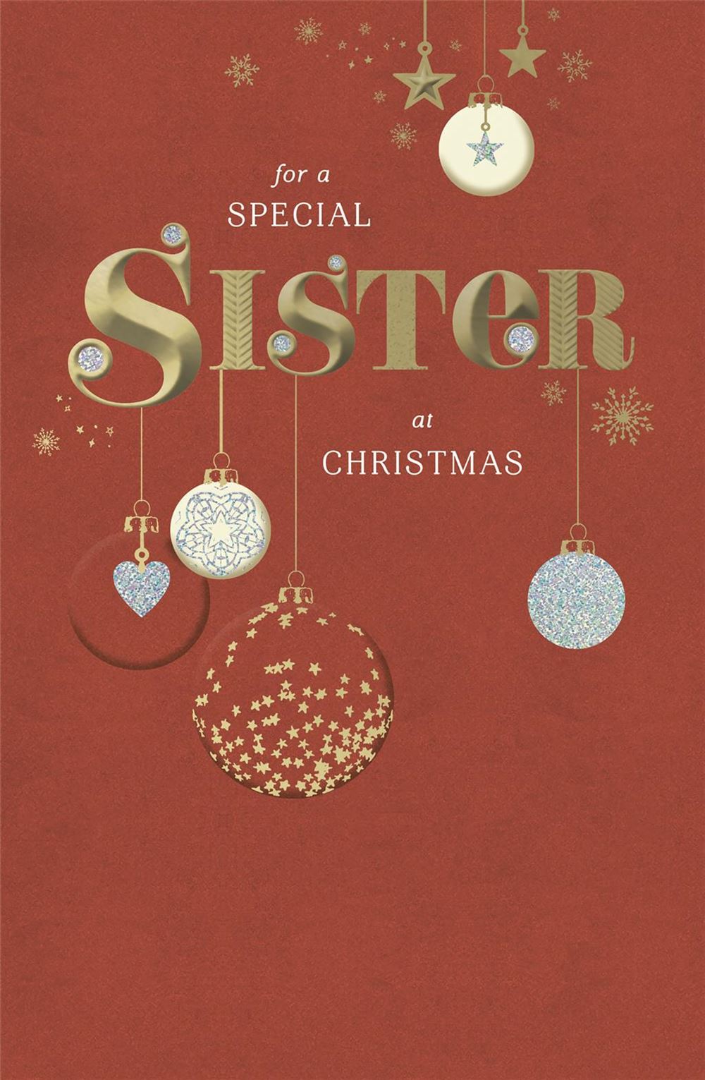 For A Special Sister At Christmas Card
