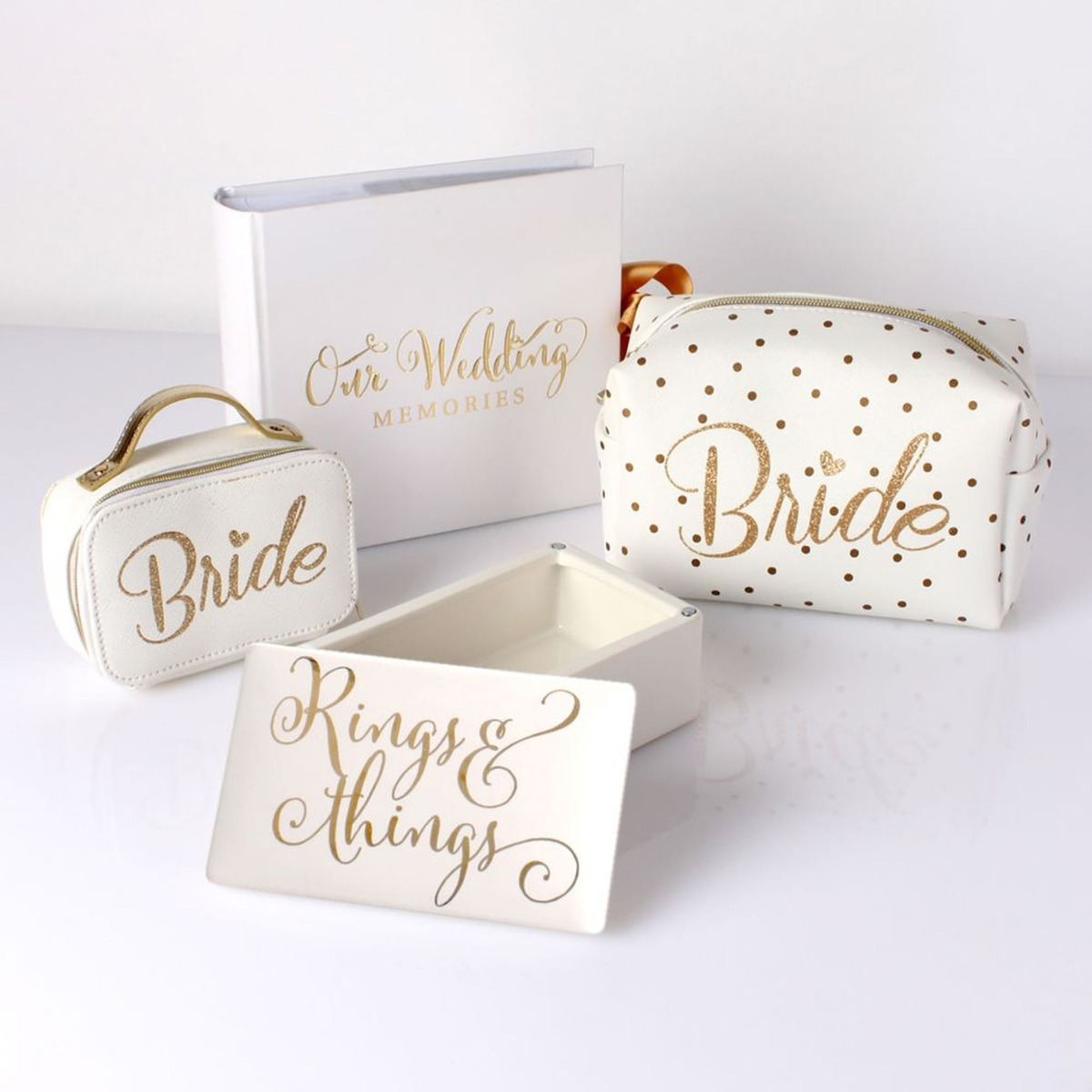 'Always & Forever' Gold Foil "Our Wedding" Guest Book