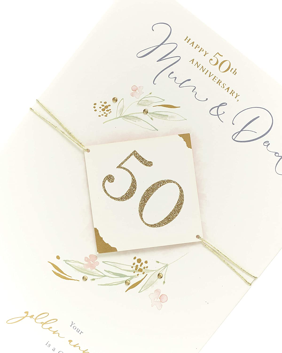 Mum and Dad 50th Wedding Anniversary Card