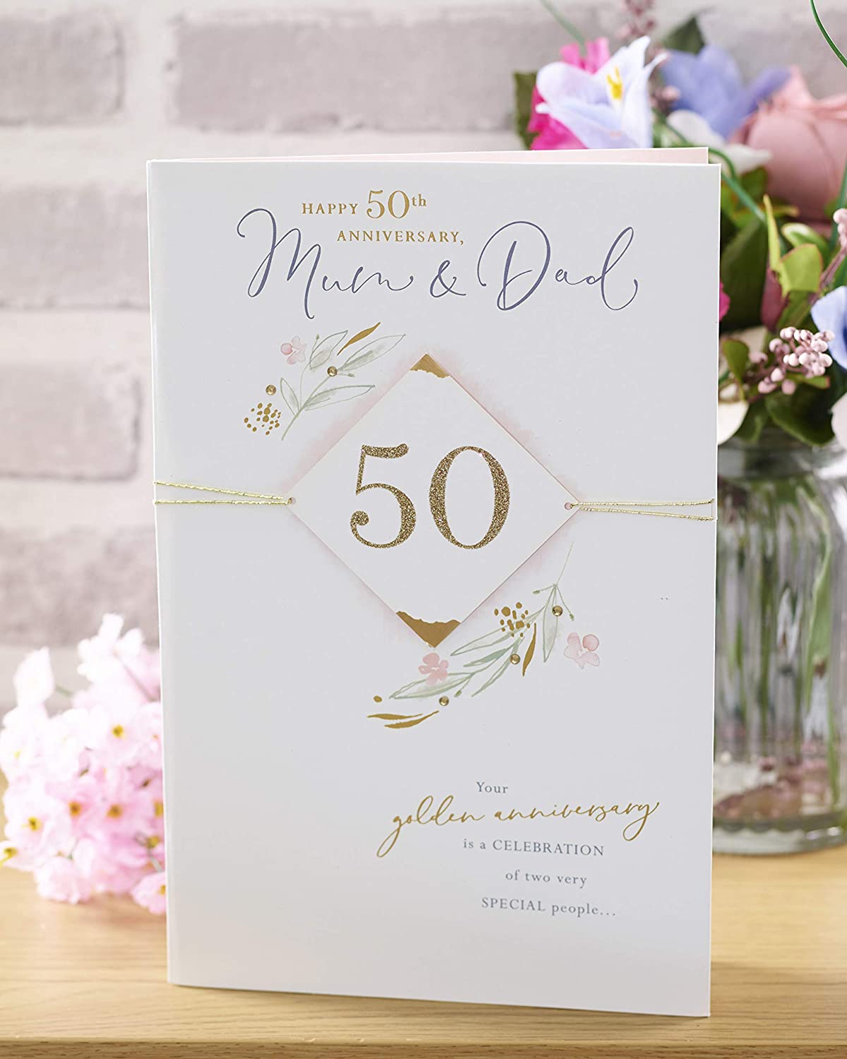 Mum and Dad 50th Wedding Anniversary Card