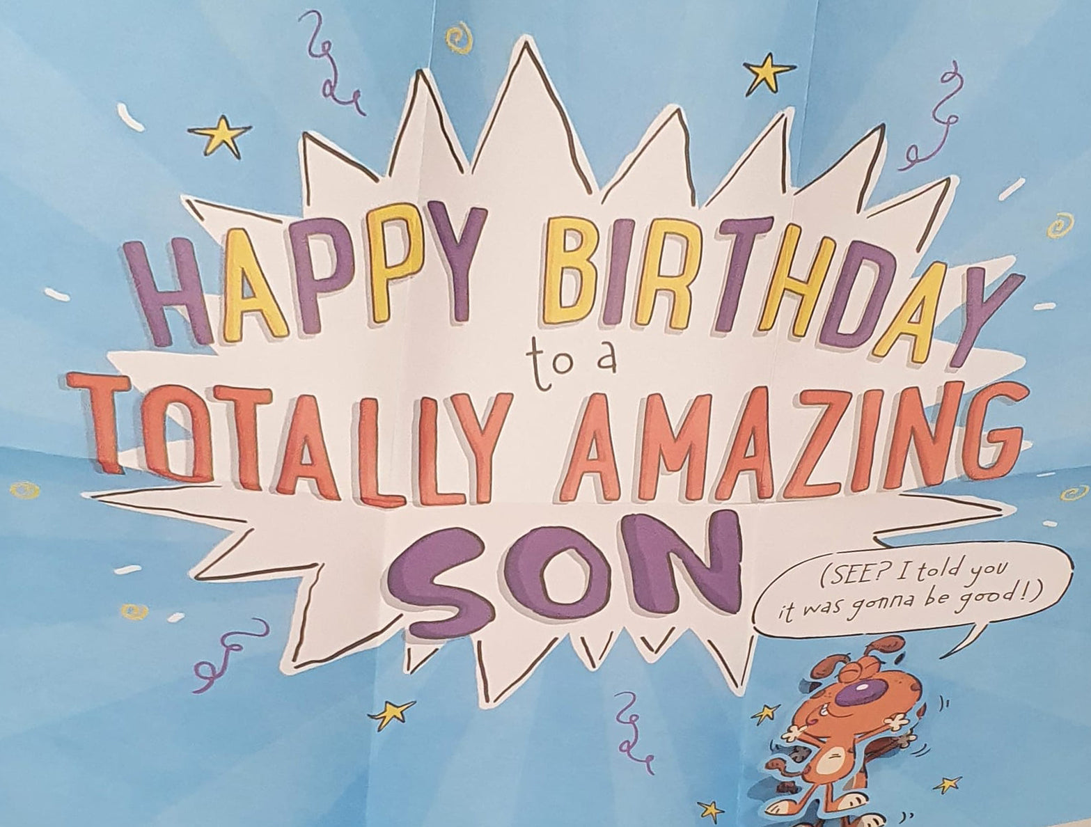 Pop Up Son Birthday Card - Intriguing Suspence