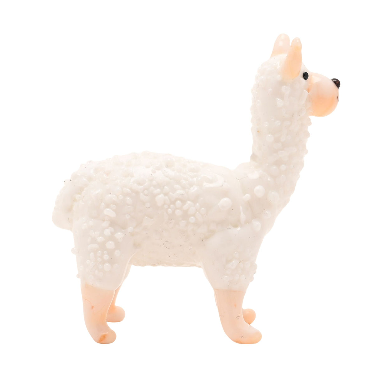 Objets D'art Miniature Glass Figurine - Alpaca