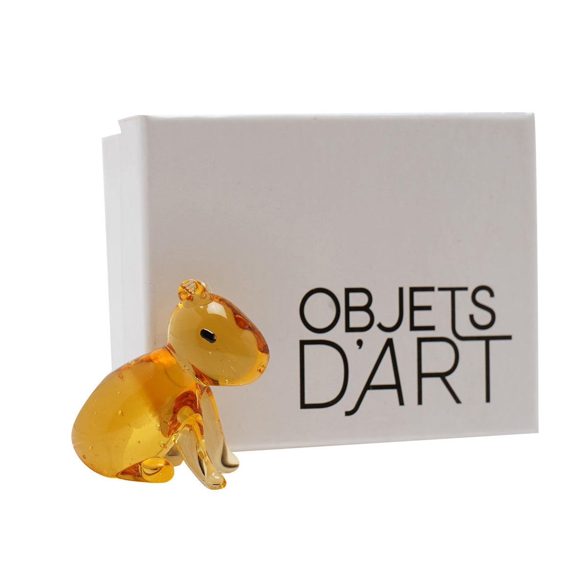Objets D'art Miniature Glass Figurine - Capybara