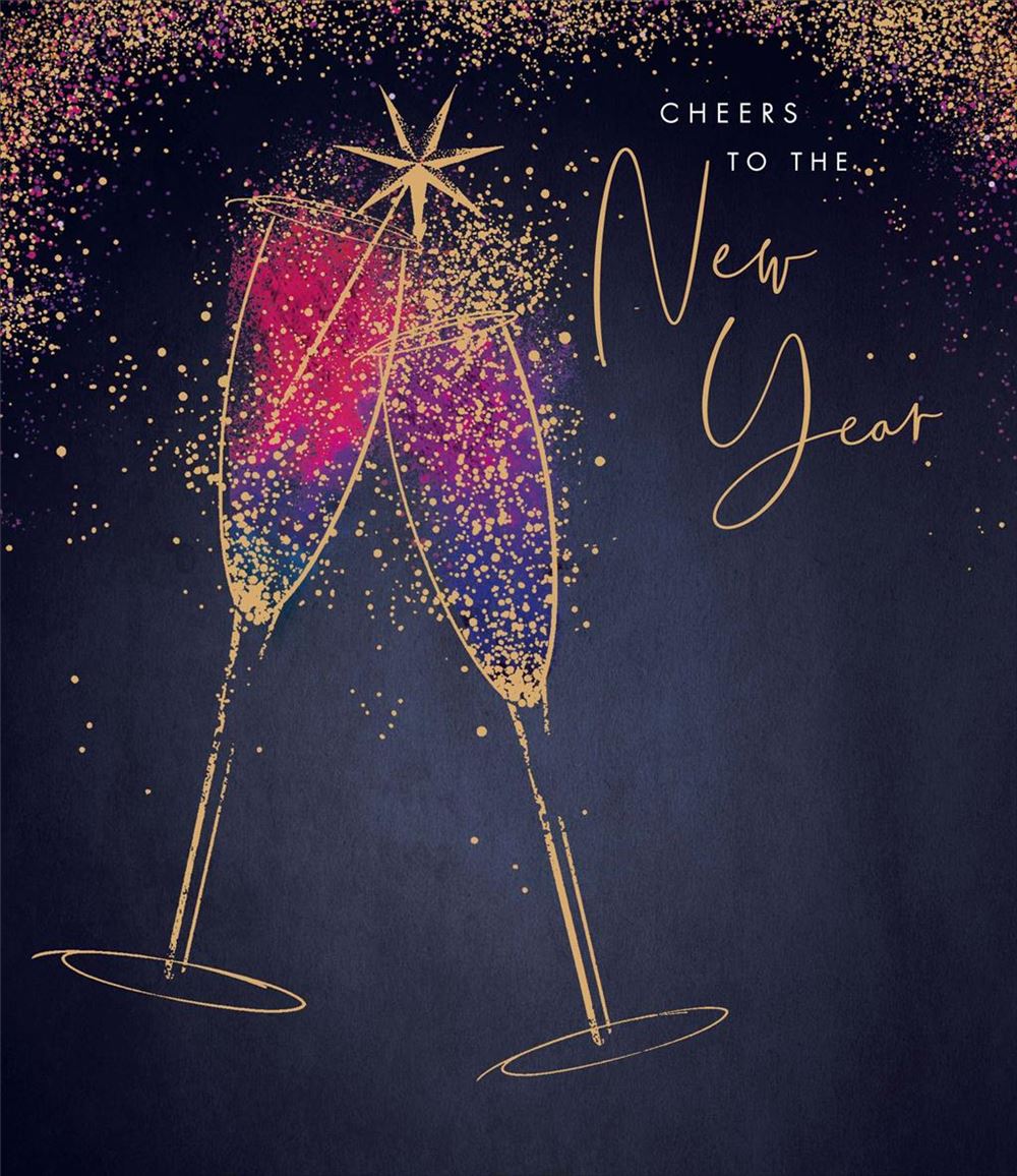 Cheers To The New Year Card