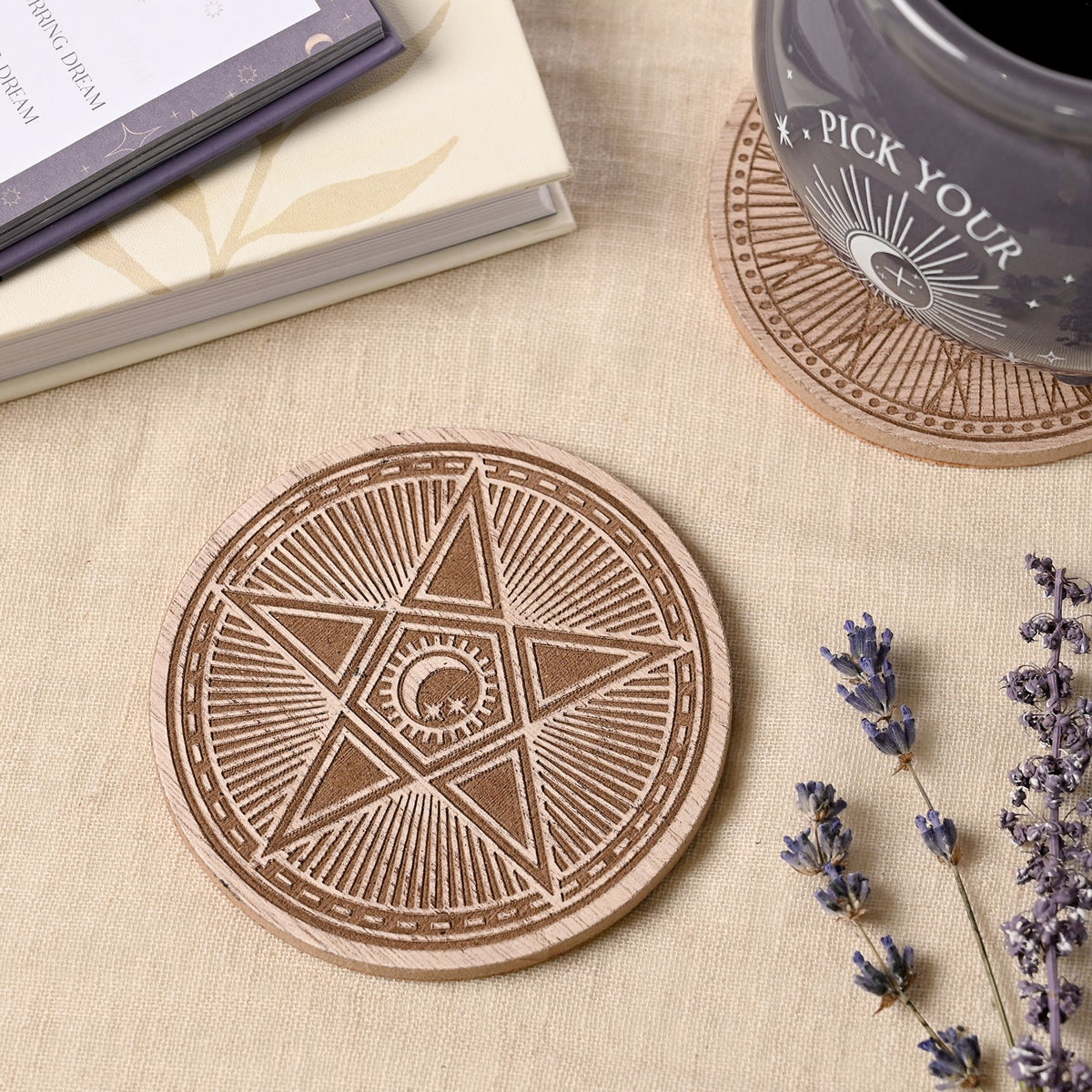 Juliana Mystic Legends Set of 4 Wooden Coasters