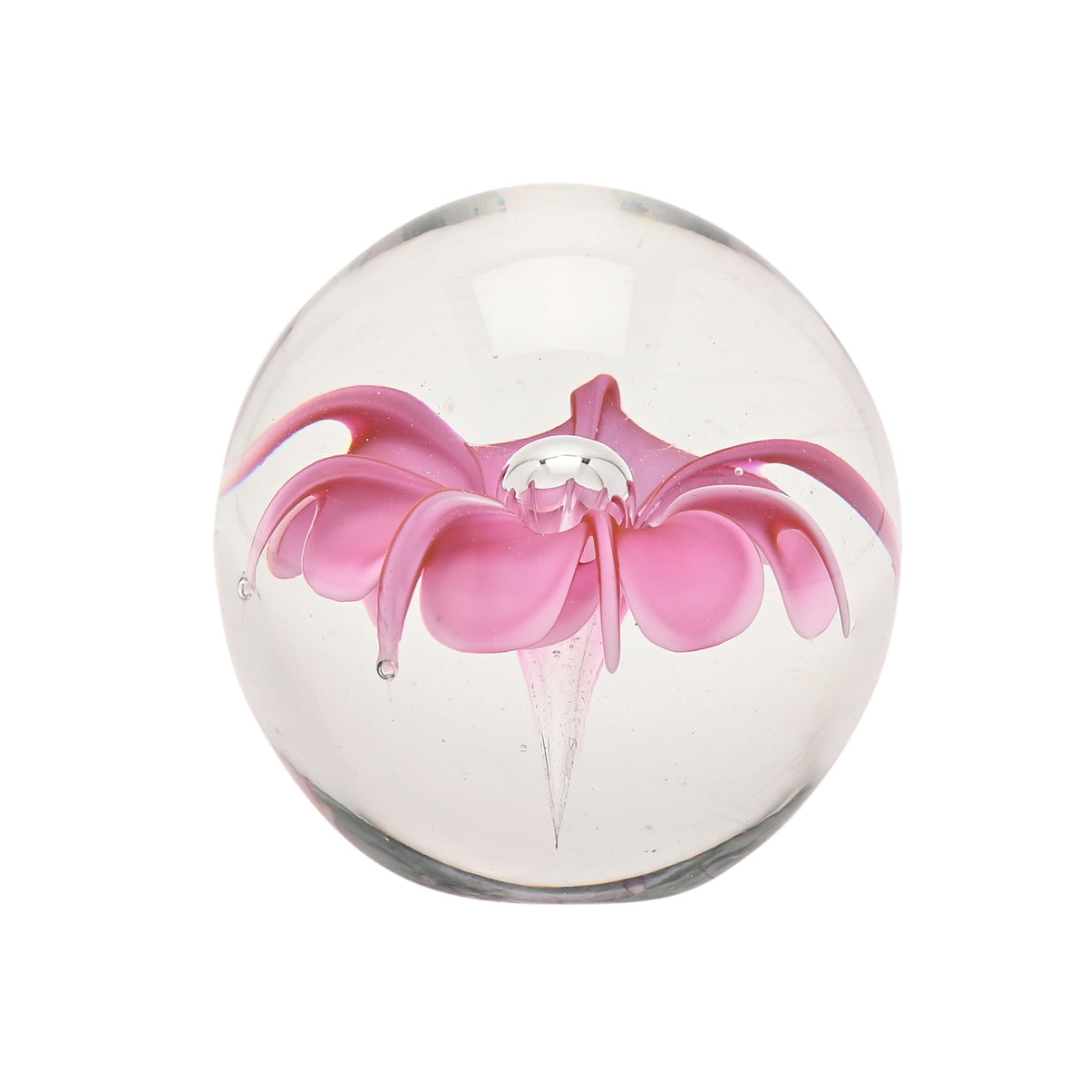 Objets d'art Pink Flower Paper Weight