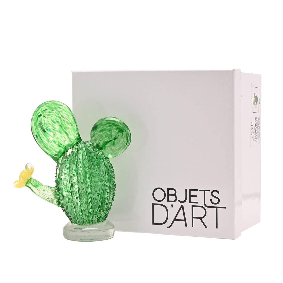 Objets d'art Glass Figurine - Cactus