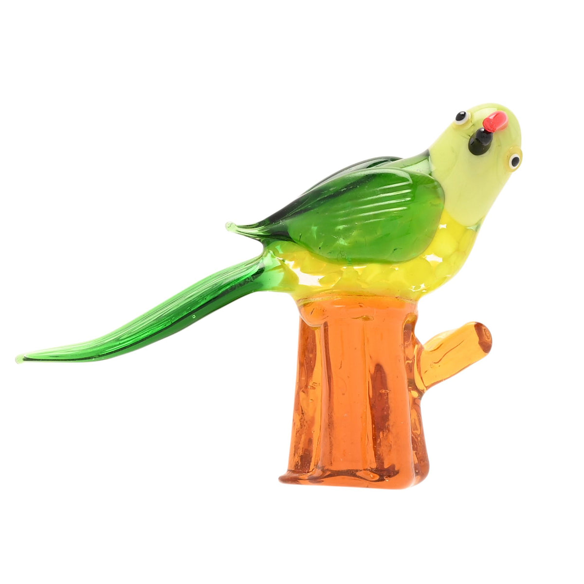 Objets d'art Glass Miniature Figurine - Polly Parrot
