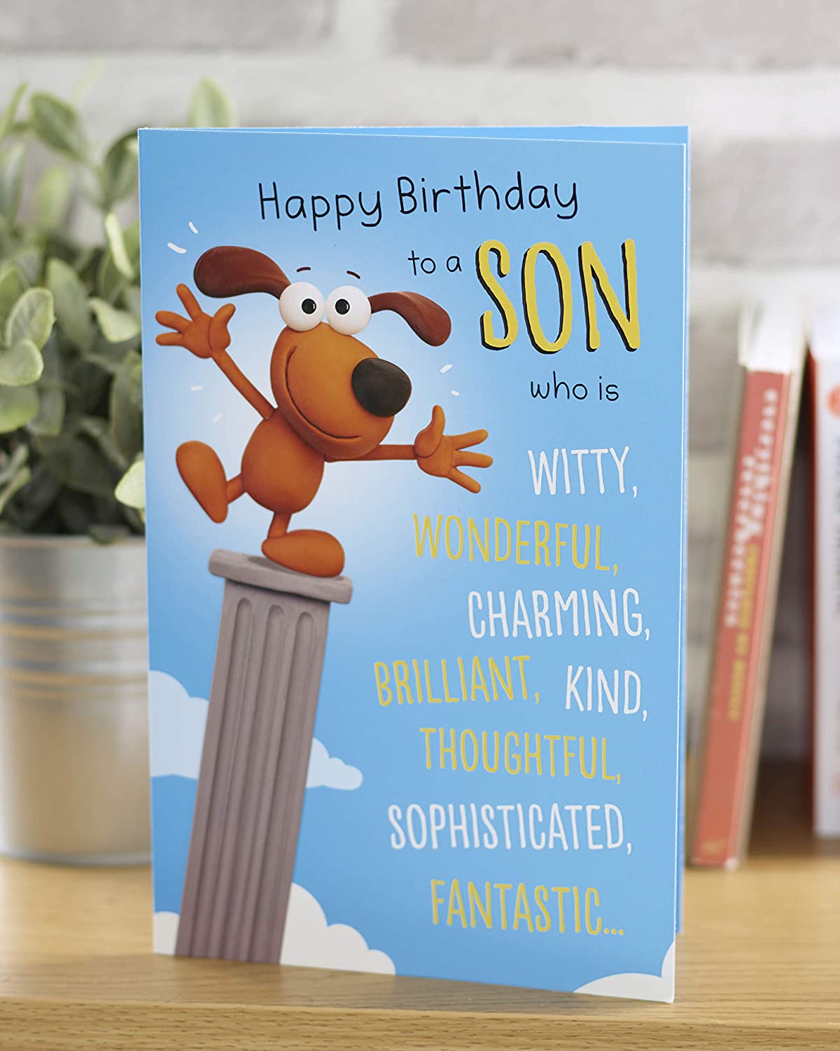 Son Birthday Card - Son On A Pedestal