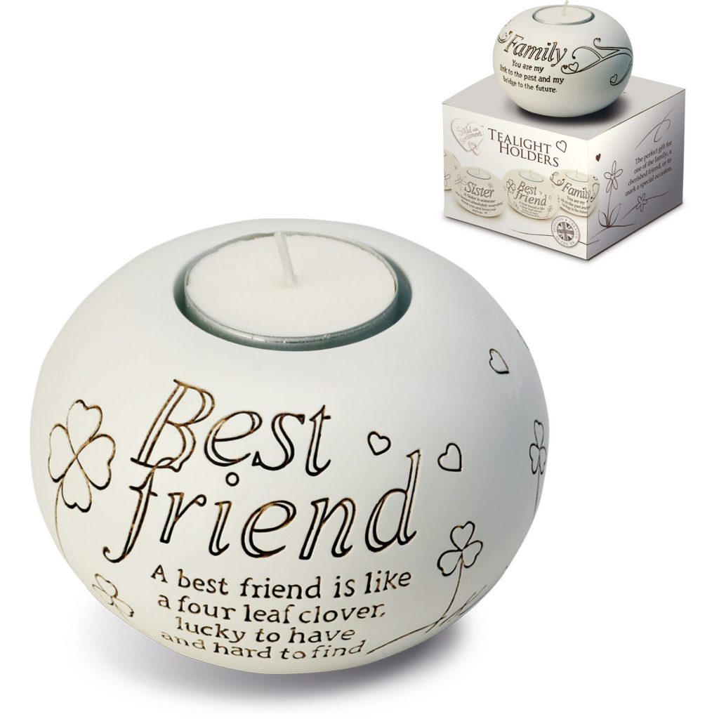 Said with Sentiment Tea Light Holder Best Friend