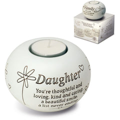 Said with Sentiment Tea Light Holder Daughter