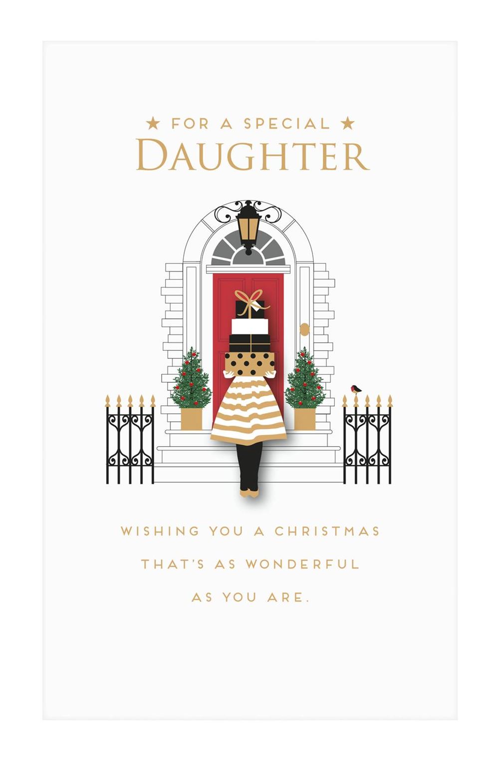 For A Special Daughter Christmas Card