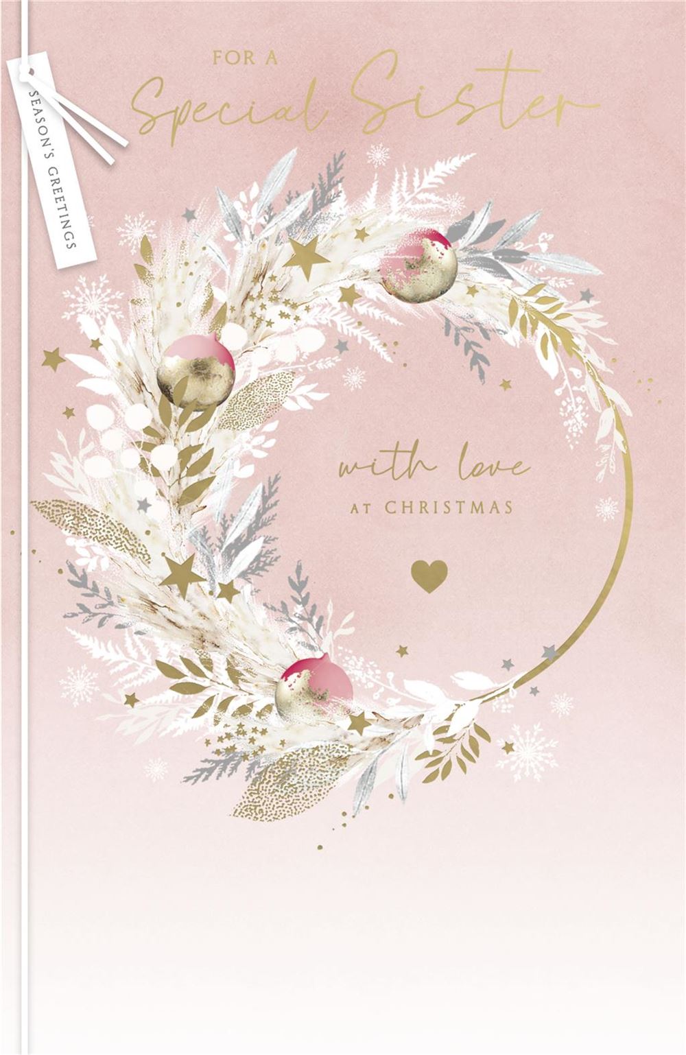 For A Special Sister Christmas Card