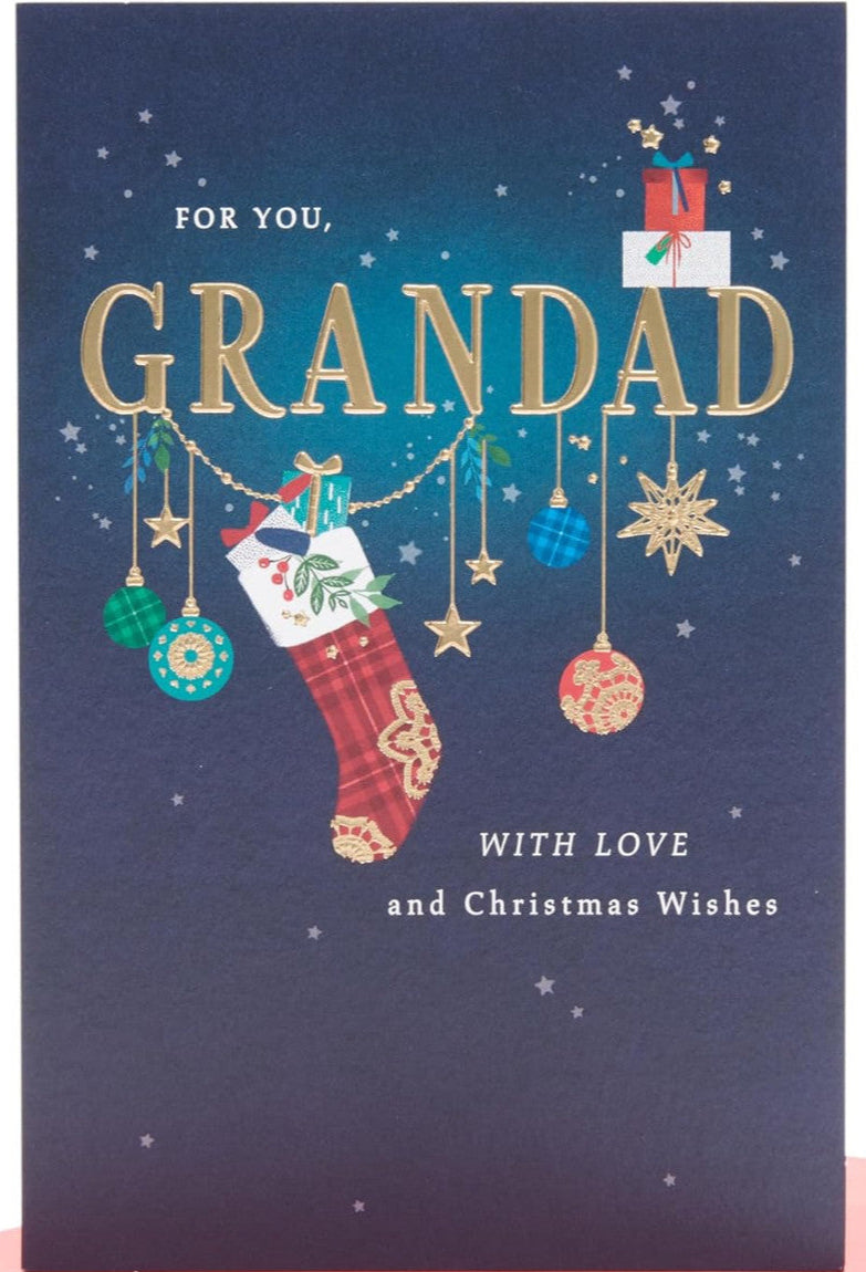 Wishes Design Grandad Christmas Card