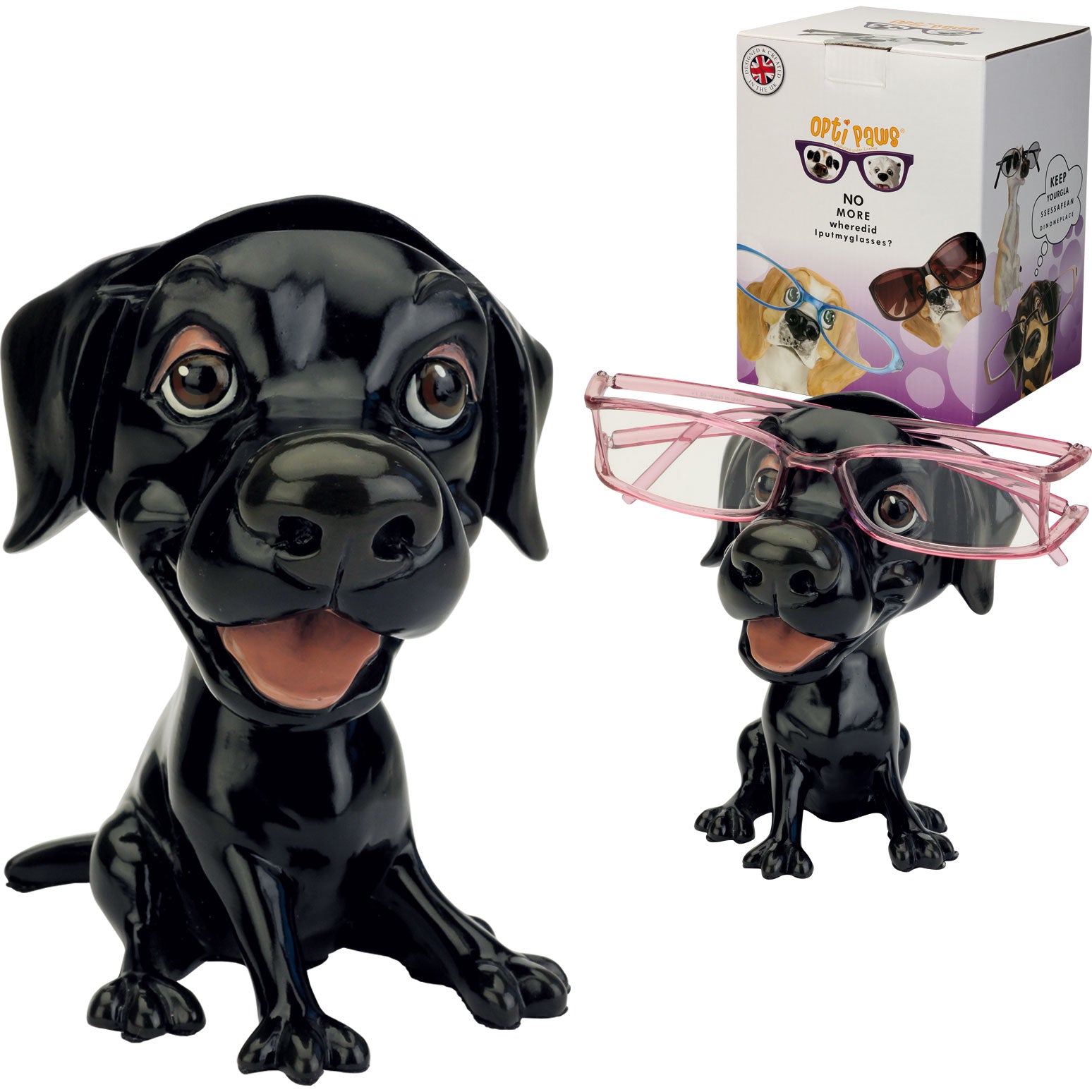 Optipaws Black Labrador - Specs Holder
