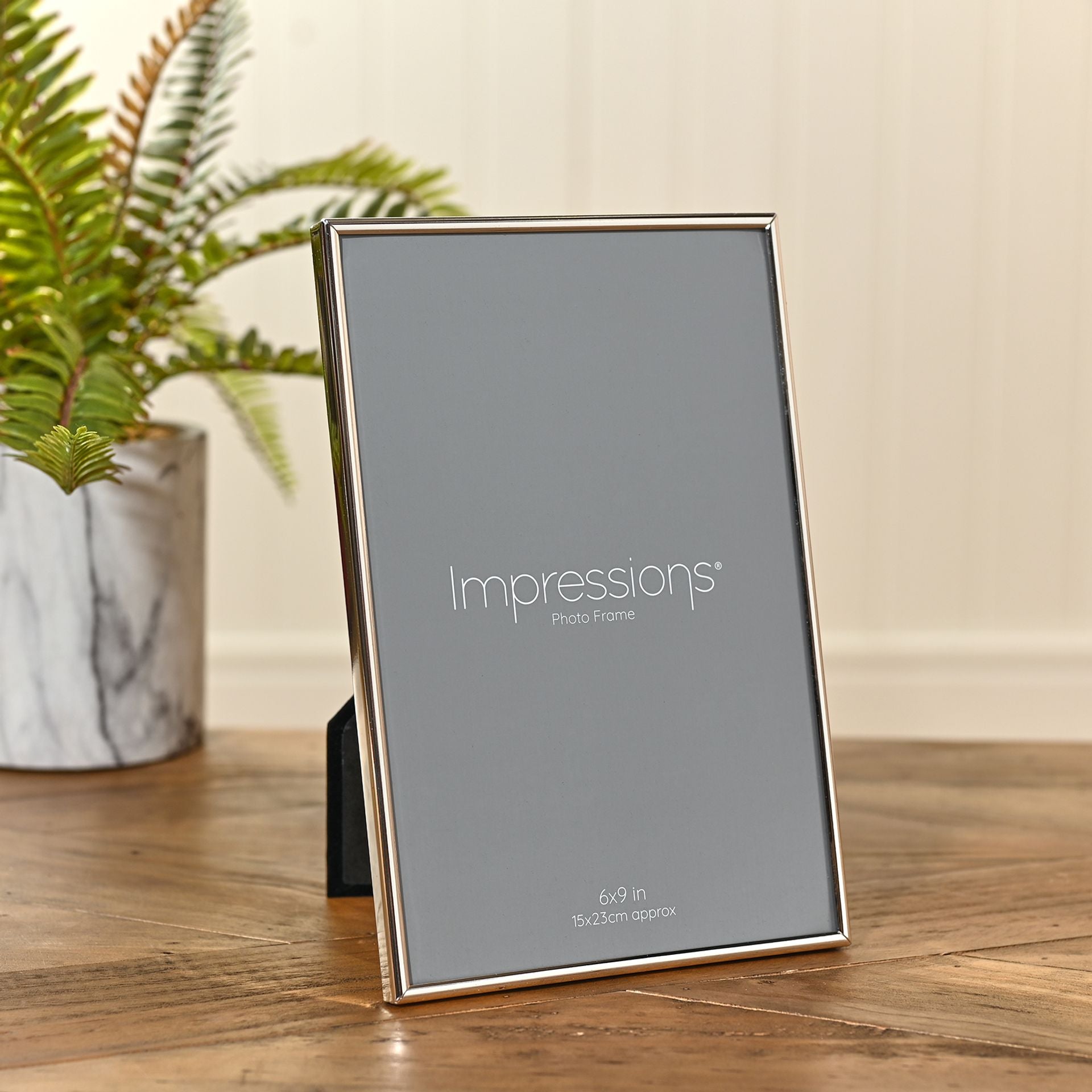 Silverplated Photo Frame Oblong Thin - 6" x 9"