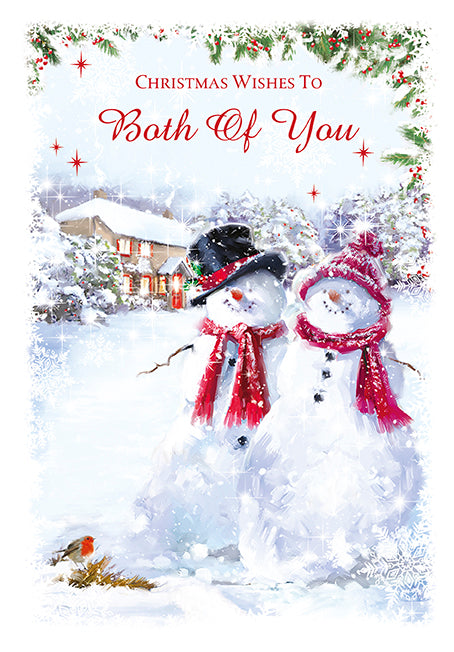 Warm Wishes To Both of You At Christmas Card