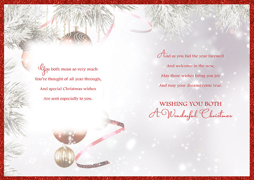 For Very Special Friends With Love and Warm Wishes at Christmas Card