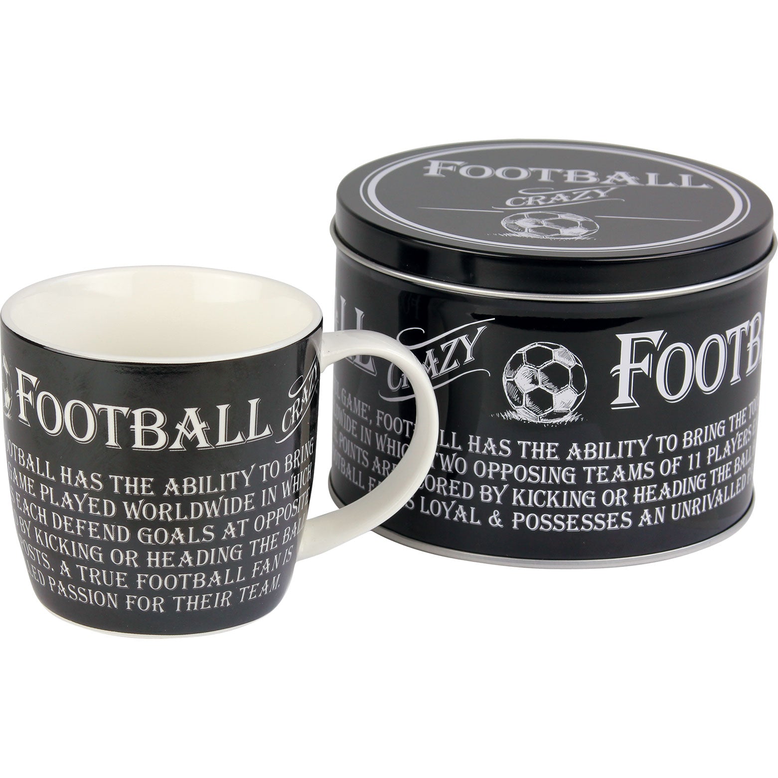 Ultimate Gift For Man Mug in Tin Football