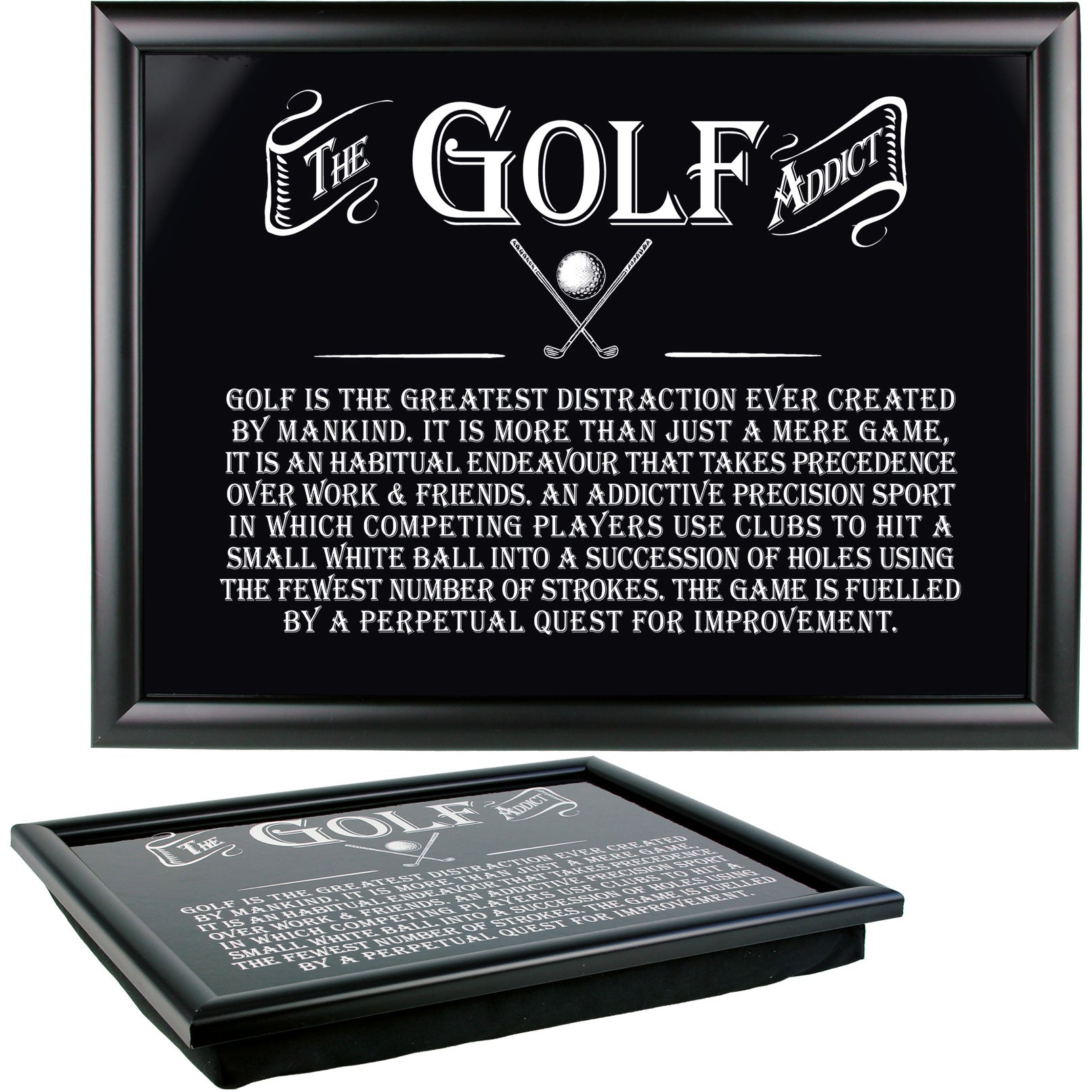 Ultimate Gift For Man Lap Tray Golf